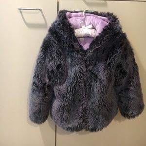 Girls Size 5 Faux Fur Jacket